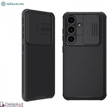 Nillkin Camshield dėklas su kameros apsauga - juodas (Samsung S24)